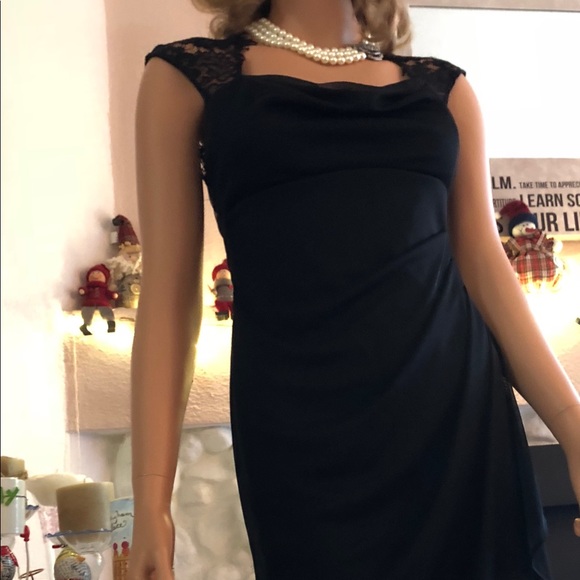 Nordstrom Black super sexy lace party dress NWT - Picture 3 of 8